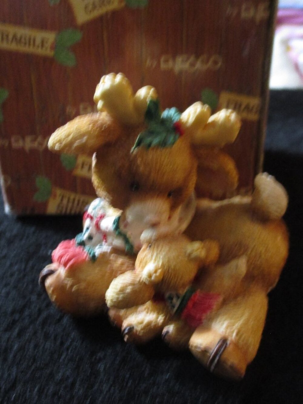 Enesco Santa's Special Deerlivery "Junior" Reindeer Figurine